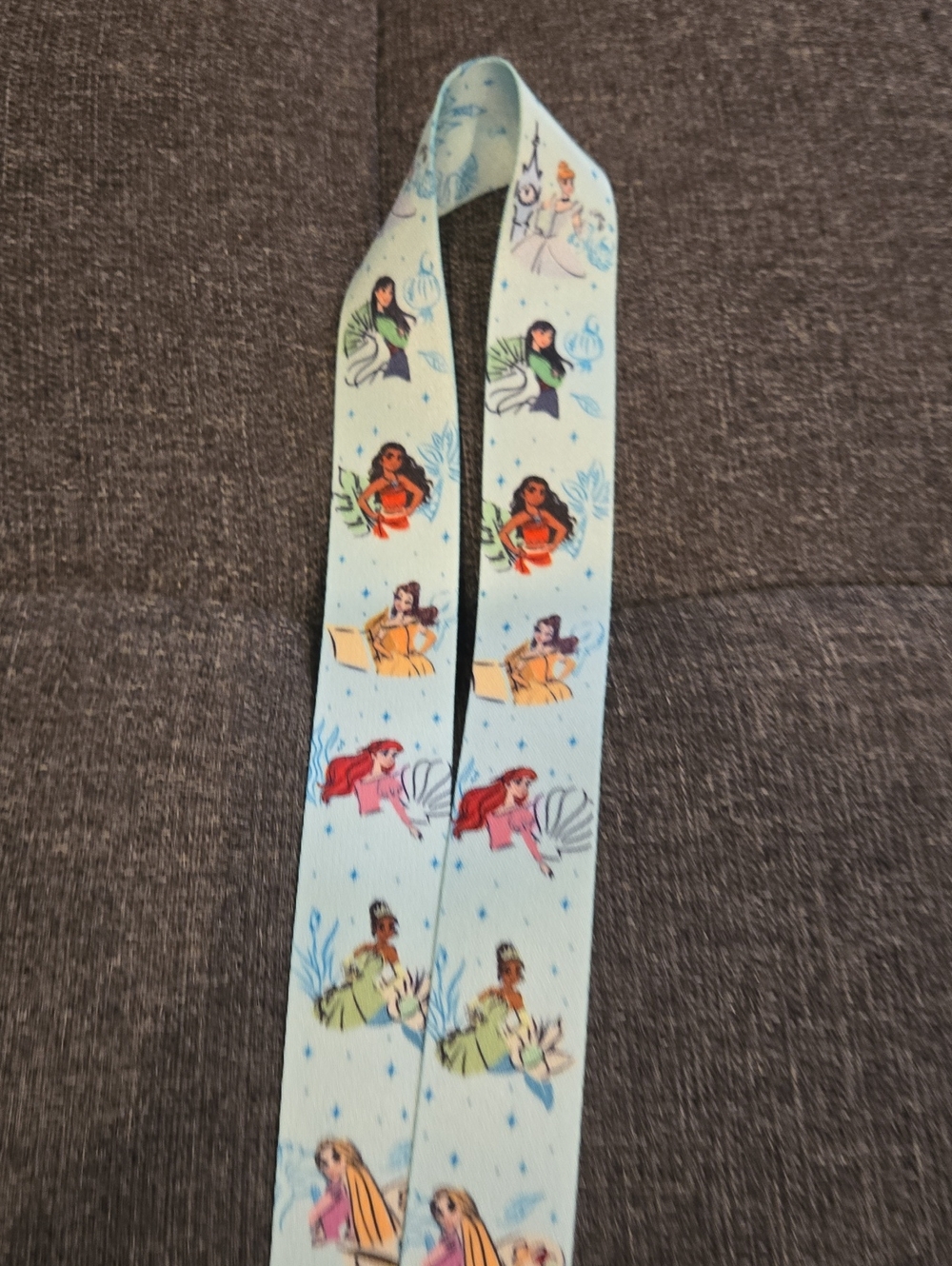 Disney Princess Light Blue Character Lanyard
